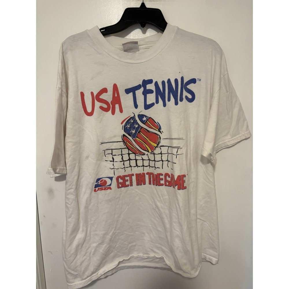 Vintage 1997 USA USTA Tennis T-shirt Size XL